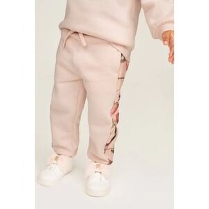 Baker by Ted Baker Kids Pink Floral Trim Jogger Pants Size 3T 4T Designer